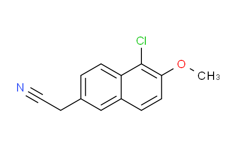 CAS No. 17580-33-5, 2-(5-Chloro-6-methoxynaphthalen-2-yl)acetonitrile