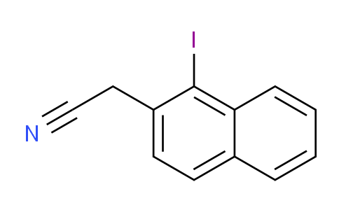 CAS No. 1261487-00-6, 1-Iodonaphthalene-2-acetonitrile