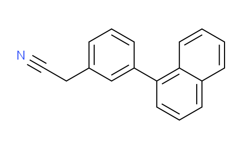CAS No. 1261756-60-8, 2-(3-(Naphthalen-1-yl)phenyl)acetonitrile