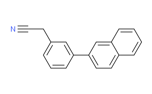 CAS No. 1261846-67-6, 2-(3-(Naphthalen-2-yl)phenyl)acetonitrile