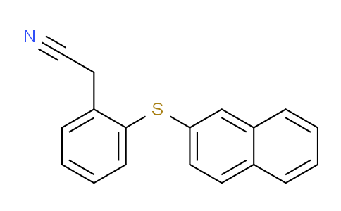 CAS No. 57536-27-3, 2-(2-(Naphthalen-2-ylthio)phenyl)acetonitrile