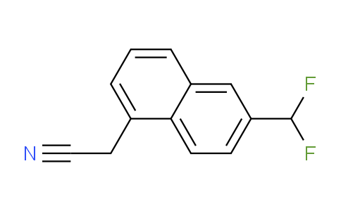 CAS No. 1261628-36-7, 2-(Difluoromethyl)naphthalene-5-acetonitrile