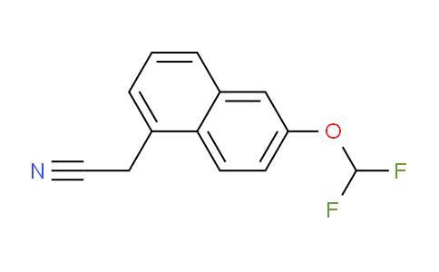 CAS No. 1261587-21-6, 2-(Difluoromethoxy)naphthalene-5-acetonitrile