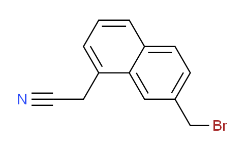 CAS No. 1261687-85-7, 2-(Bromomethyl)naphthalene-8-acetonitrile