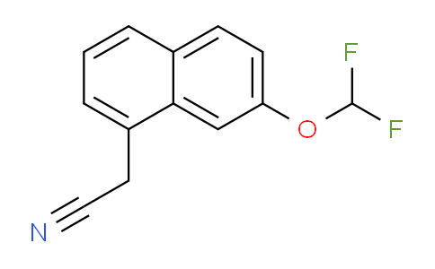 CAS No. 1261534-41-1, 2-(Difluoromethoxy)naphthalene-8-acetonitrile