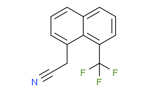 CAS No. 1261786-22-4, 1-(Trifluoromethyl)naphthalene-8-acetonitrile
