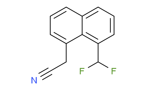 CAS No. 1261676-60-1, 1-(Difluoromethyl)naphthalene-8-acetonitrile