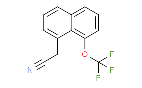 CAS No. 1261785-94-7, 1-(Trifluoromethoxy)naphthalene-8-acetonitrile