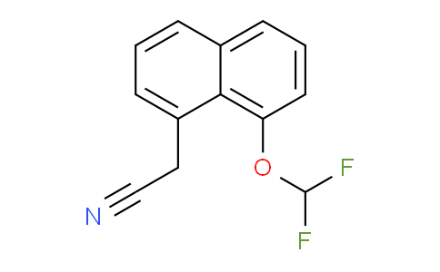 CAS No. 1261871-30-0, 1-(Difluoromethoxy)naphthalene-8-acetonitrile