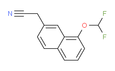 CAS No. 1261599-64-7, 1-(Difluoromethoxy)naphthalene-7-acetonitrile