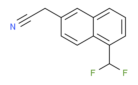 CAS No. 1261623-68-0, 1-(Difluoromethyl)naphthalene-6-acetonitrile