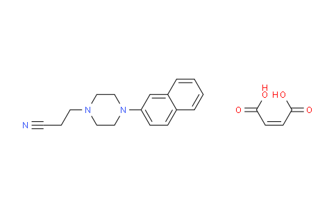 CAS No. 57537-04-9, 3-(4-(Naphthalen-2-yl)piperazin-1-yl)propanenitrile maleate