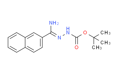 CAS No. 1053655-99-4, tert-Butyl 2-(amino(naphthalen-2-yl)methylene)hydrazinecarboxylate