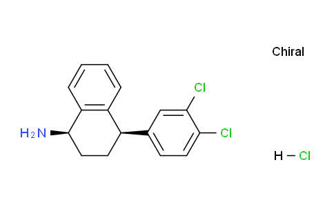 CAS No. 675126-09-7, (1R,4R)-4-(3,4-Dichlorophenyl)-1,2,3,4-tetrahydronaphthalen-1-amine hydrochloride