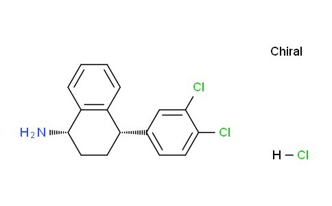CAS No. 675126-10-0, (1S,4S)-4-(3,4-Dichlorophenyl)-1,2,3,4-tetrahydronaphthalen-1-amine hydrochloride