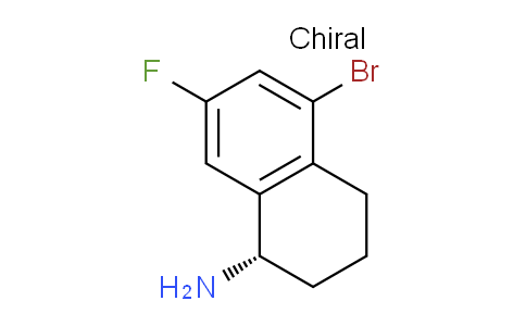 CAS No. 1259611-20-5, (S)-5-Bromo-7-fluoro-1,2,3,4-tetrahydronaphthalen-1-amine