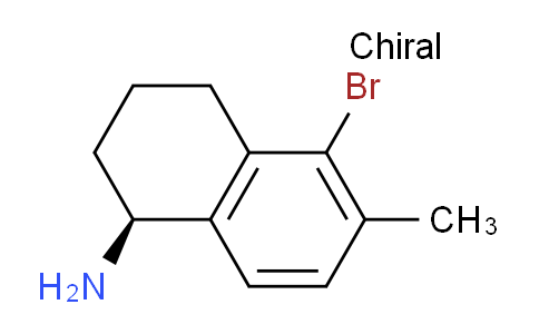 CAS No. 1259813-33-6, (S)-5-Bromo-6-methyl-1,2,3,4-tetrahydronaphthalen-1-amine
