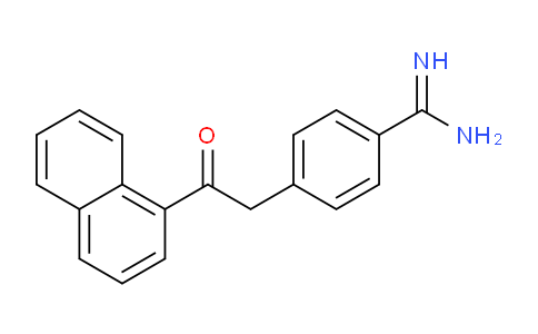 CAS No. 61883-20-3, 4-(2-(Naphthalen-1-yl)-2-oxoethyl)benzimidamide