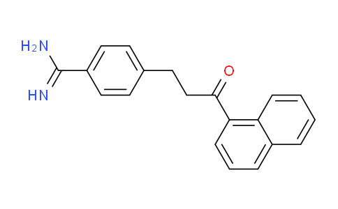CAS No. 61883-22-5, 4-(3-(Naphthalen-1-yl)-3-oxopropyl)benzimidamide