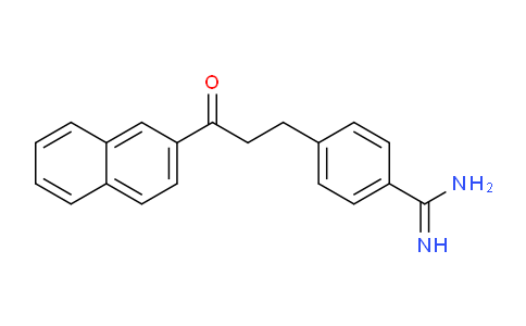 CAS No. 62178-69-2, 4-(3-(Naphthalen-2-yl)-3-oxopropyl)benzimidamide