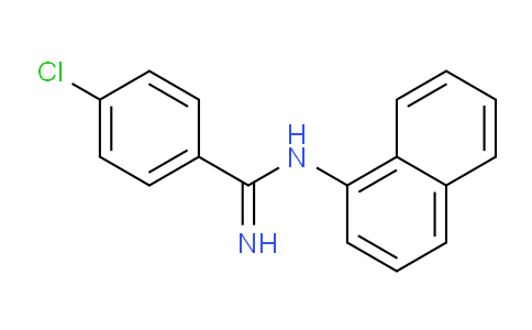 CAS No. 88737-83-1, 4-Chloro-N-(naphthalen-1-yl)benzimidamide
