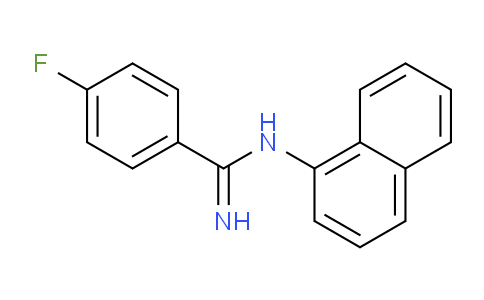 CAS No. 88737-82-0, 4-Fluoro-N-(naphthalen-1-yl)benzimidamide