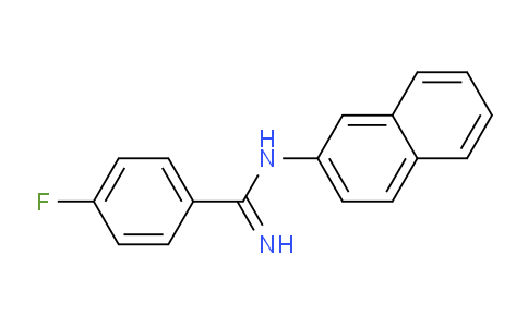 CAS No. 88737-81-9, 4-Fluoro-N-(naphthalen-2-yl)benzimidamide