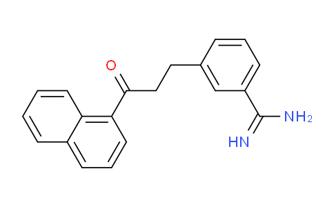 CAS No. 61883-21-4, 3-(3-(Naphthalen-1-yl)-3-oxopropyl)benzimidamide