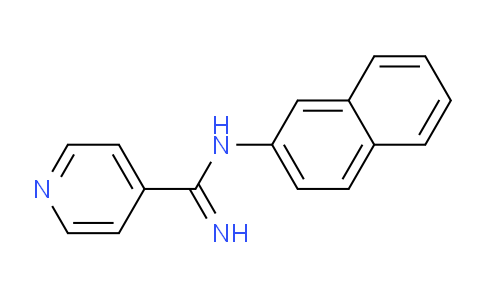 CAS No. 23564-66-1, N-(Naphthalen-2-yl)isonicotinimidamide