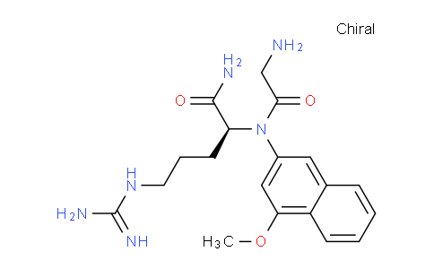 CAS No. 112396-68-6, (S)-2-(2-Amino-N-(4-methoxynaphthalen-2-yl)acetamido)-5-guanidinopentanamide