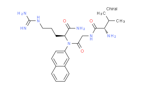 CAS No. 64309-43-9, (S)-2-(2-((S)-2-Amino-3-methylbutanamido)-N-(naphthalen-2-yl)acetamido)-5-guanidinopentanamide