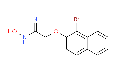 CAS No. 884504-67-0, 2-((1-Bromonaphthalen-2-yl)oxy)-N-hydroxyacetimidamide