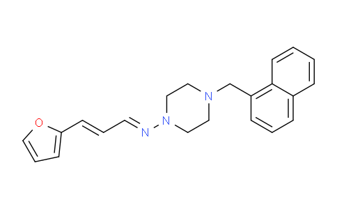 CAS No. 315224-71-6, N-(3-(Furan-2-yl)allylidene)-4-(naphthalen-1-ylmethyl)piperazin-1-amine