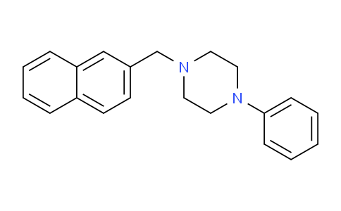 CAS No. 61187-10-8, 1-(Naphthalen-2-ylmethyl)-4-phenylpiperazine