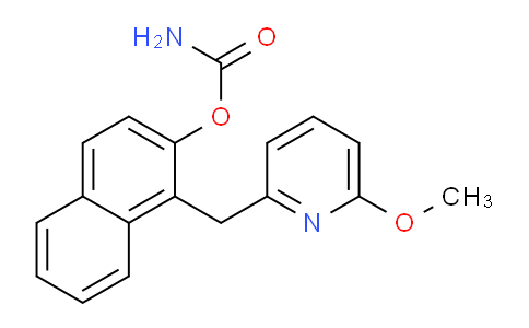 CAS No. 88569-85-1, 1-((6-Methoxypyridin-2-yl)methyl)naphthalen-2-yl carbamate