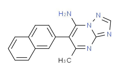 CAS No. 922186-93-4, 5-Methyl-6-(naphthalen-2-yl)-[1,2,4]triazolo[1,5-a]pyrimidin-7-amine