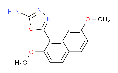 CAS No. 1706449-00-4, 5-(2,7-Dimethoxynaphthalen-1-yl)-1,3,4-oxadiazol-2-amine