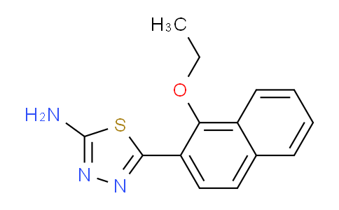 CAS No. 881040-00-2, 5-(1-Ethoxy-2-naphthyl)-1,3,4-thiadiazol-2-ylamine