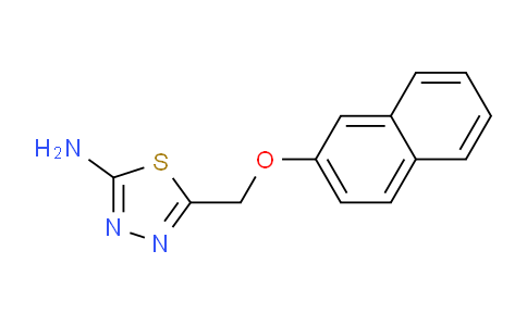 CAS No. 143541-10-0, 5-((Naphthalen-2-yloxy)methyl)-1,3,4-thiadiazol-2-amine