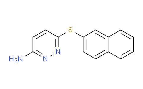 CAS No. 180901-21-7, 6-(Naphthalen-2-ylthio)pyridazin-3-amine