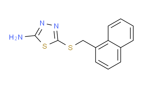 CAS No. 100728-67-4, 5-((Naphthalen-1-ylmethyl)thio)-1,3,4-thiadiazol-2-amine