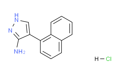 CAS No. 1177284-23-9, 4-(Naphthalen-1-yl)-1H-pyrazol-3-amine hydrochloride
