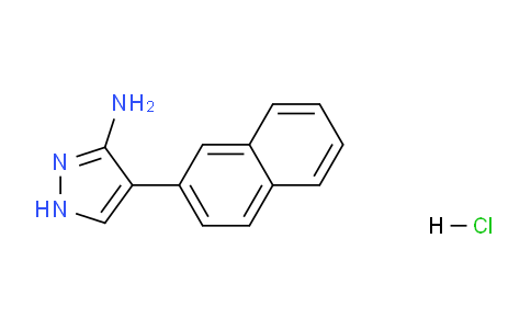 CAS No. 497088-70-7, 4-(Naphthalen-2-yl)-1H-pyrazol-3-amine hydrochloride