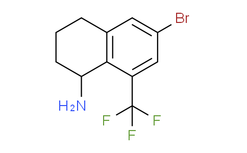 CAS No. 1337245-19-8, 6-Bromo-8-(trifluoromethyl)-1,2,3,4-tetrahydronaphthalen-1-amine