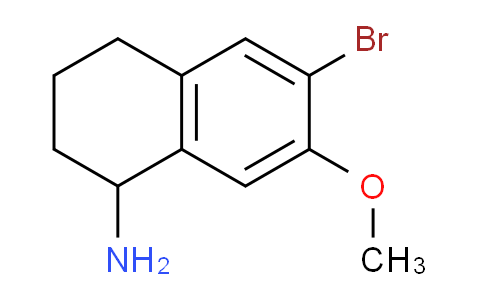 CAS No. 1337400-17-5, 6-Bromo-7-methoxy-1,2,3,4-tetrahydronaphthalen-1-amine