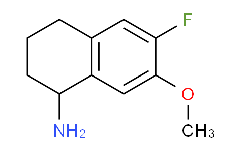 CAS No. 760929-46-2, 6-Fluoro-7-methoxy-1,2,3,4-tetrahydronaphthalen-1-amine