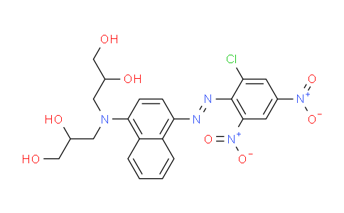 CAS No. 67827-62-7, 3,3'-((4-((2-Chloro-4,6-dinitrophenyl)diazenyl)naphthalen-1-yl)azanediyl)bis(propane-1,2-diol)