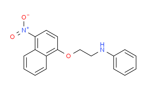 CAS No. 103769-08-0, N-(2-((4-Nitronaphthalen-1-yl)oxy)ethyl)aniline