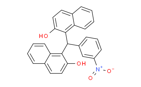CAS No. 34504-00-2, 1,1'-((3-Nitrophenyl)methylene)bis(naphthalen-2-ol)