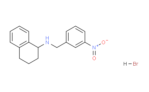CAS No. 353779-33-6, N-(3-Nitrobenzyl)-1,2,3,4-tetrahydronaphthalen-1-amine hydrobromide